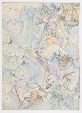 Untitled c 1975-79 Graphite and coloured pencil on paper. Collection of MoMA New York