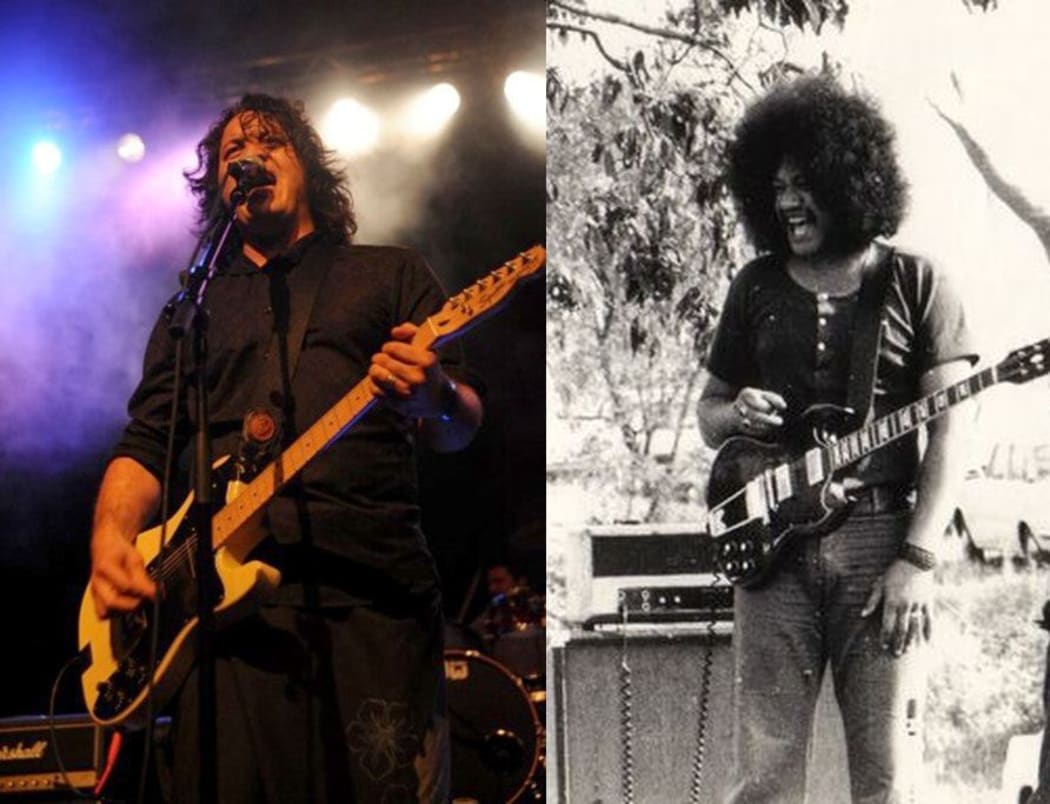Aaron Tokona and Kemp Kemp Tuirirangi: local guitar heroes