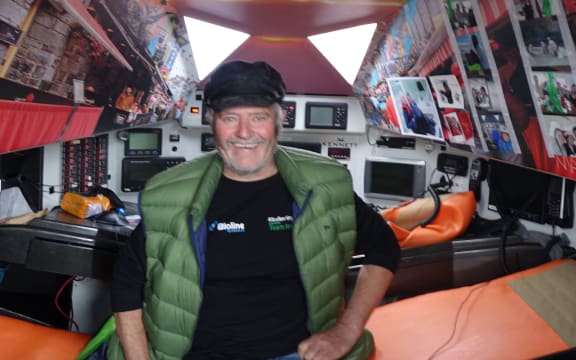 Enda O'Coineen on board the Kilcullen Voyager.