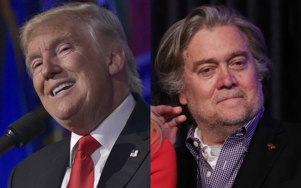 Donald Trump and Stephen Bannon