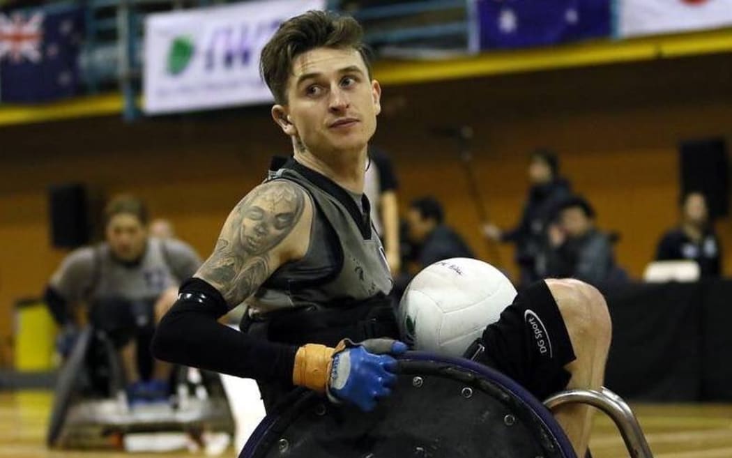 Cody Everson playing for the Wheel Blacks.