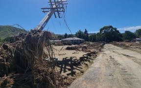 Flood damage in the Esk Valley in Hawke’s Bay.