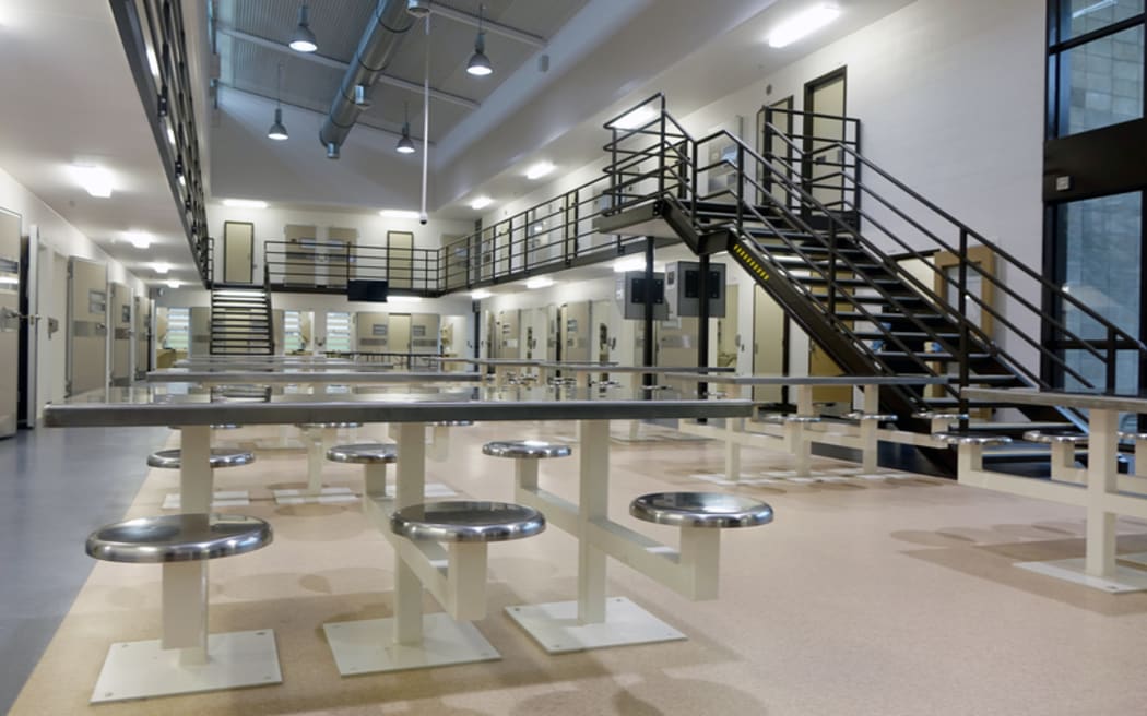 A cell block at Auckland South Corrections Facility.