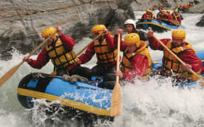 white water rafters