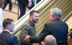 Volodymyr Zelensky, president of Ukraine, arrives for the United Nations General Assembly in New York in the United States this Tuesday, 19.