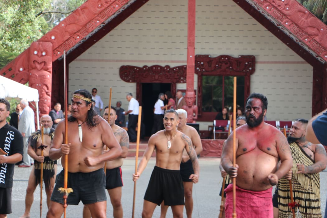 The powhiri at Waitangi 4 February