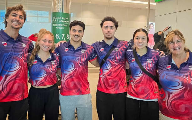 Members of Team Samoa.