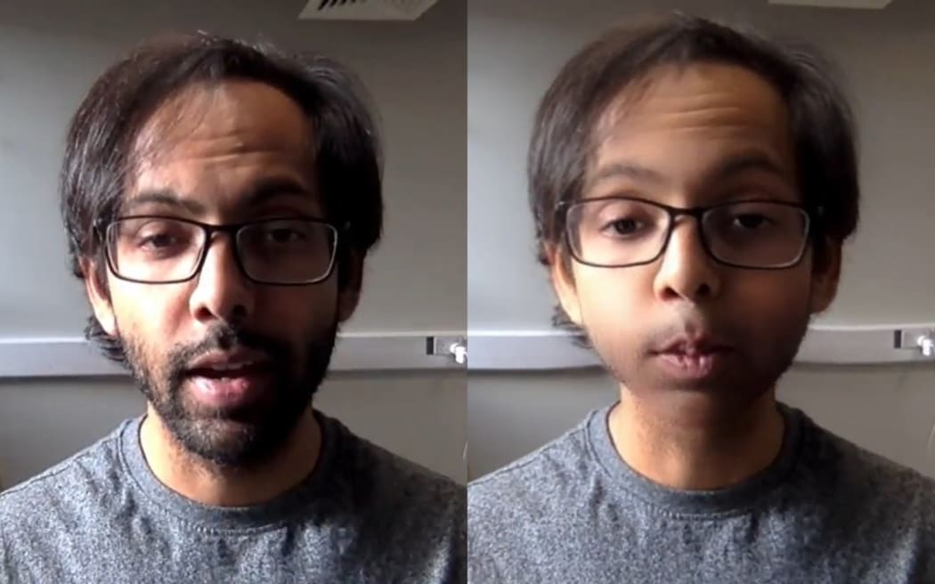 Dr Utkarsh Gupta demonstrates the enfacement illusion