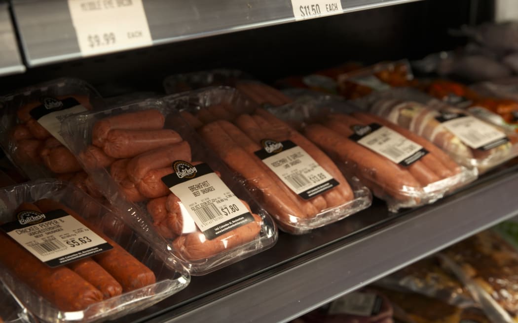 Plastic packaging at Beckenham Butchery.