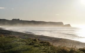 The view leaving Bay View, Napier, heading north on SH2