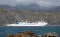 Aratere Interislander Ferry leaving Wellington.