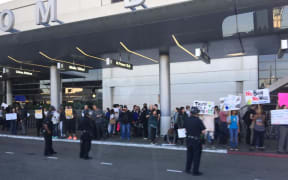 Protests at LAX