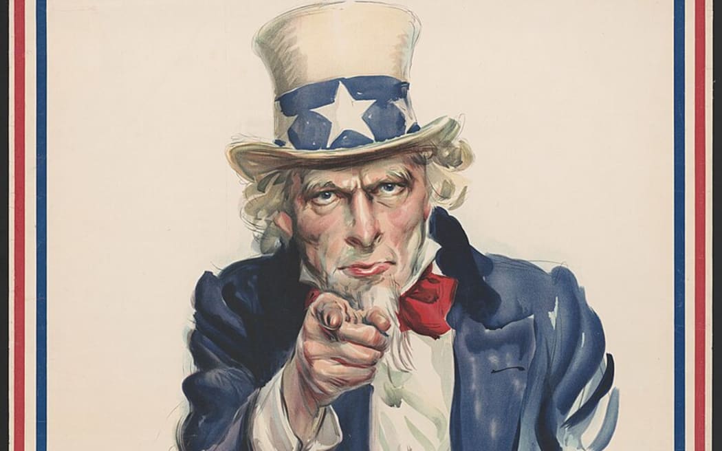 The 1917 US army recruitment poster by JM Flagg, depicting Uncle Sam.