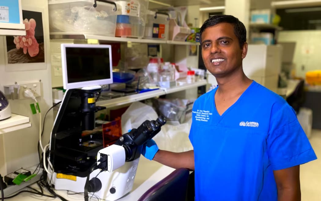 Dr Kiran Thapaliya, lead author of a Griffith University study, which compared the brain scans of patients with long Covid or myaligic encephalomyelitis/chronic fatigue syndrome with healthy participants.