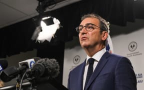 South Australian Premier Steven Marshall speaks at a press conference in Adelaide during day one of total lockdown across the state on November 18, 2020.