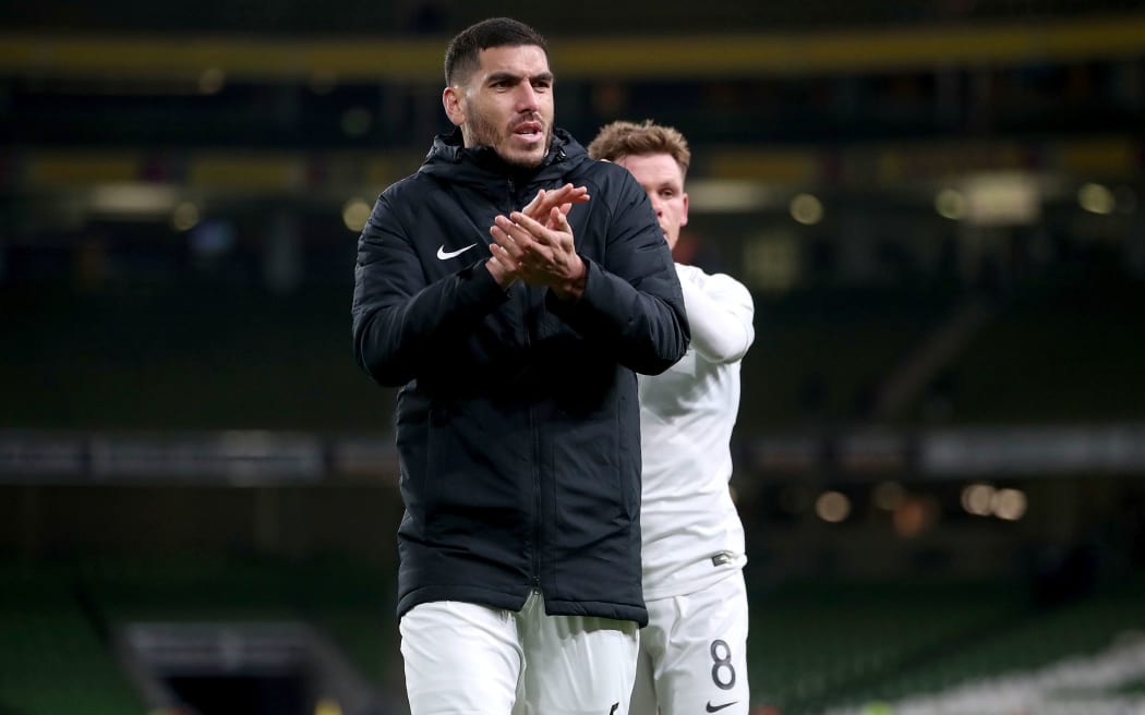 All Whites defender Michael Boxall after New Zealand's international friendly against the Republic of Ireland in Dublin 14/11/2019.