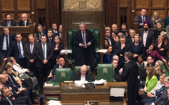 Speaker of the House of Commons John Bercow speaks in the House of Commons on the Government's Withdrawal Agreement Bill, rejected by MPs for a third time.