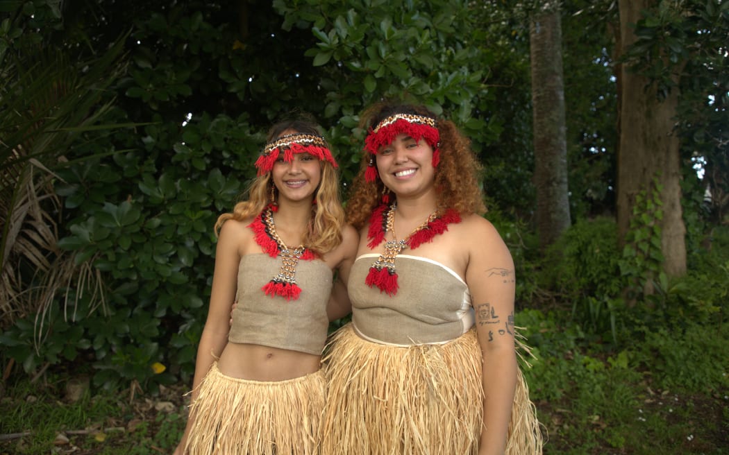 The Deo sisters performed for the students of St Paul's Primary School.