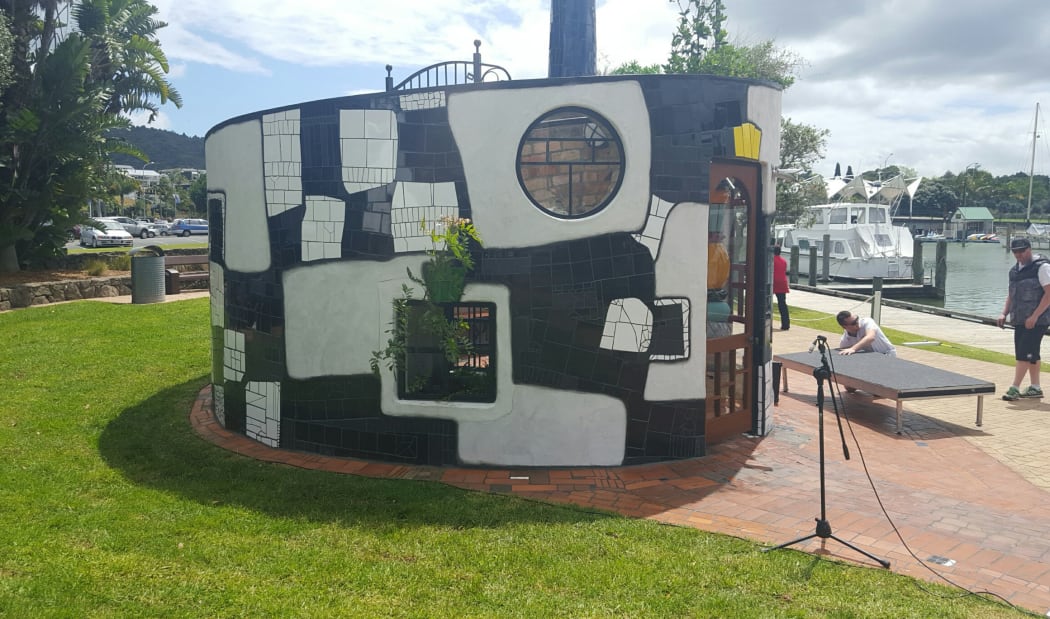 He Kakano - the tiny building planned as a precursor to the Hundertwasser art centre opens this afternoon in Whangarei.