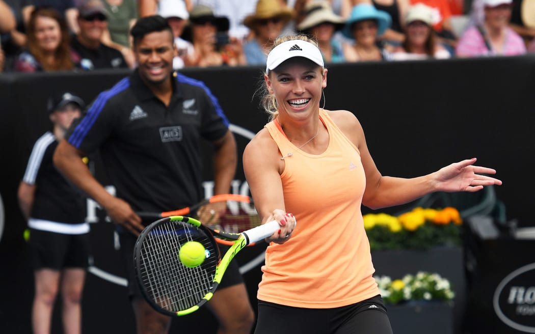 Caroline Wozniacki at the 2016 ASB Classic.