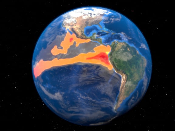 El Nino is the warm phase of the El Nino/La Nina Southern Oscillation (ENSO) that occurs across the tropical Pacific Ocean roughly every five years. The ENSO affects weather systems across the world, bringing extreme weather such as floods and droughts. El Nino generally causes drier conditions in Australia and South-East Asia, and wetter and warmer conditions in the Americas.