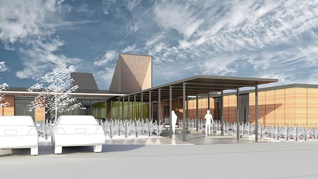 A concept drawing of how the Buller Health Centre, which is being rebuilt to replace Westport's old hospital, will look when completed.