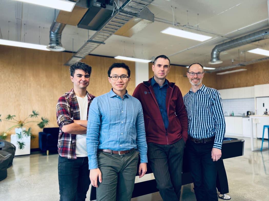 Wellumio's Dr. Shieak Tzeng (2nd from left) with his fellow co-founders.