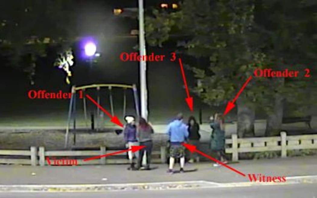 The attack was captured on CCTV camera.