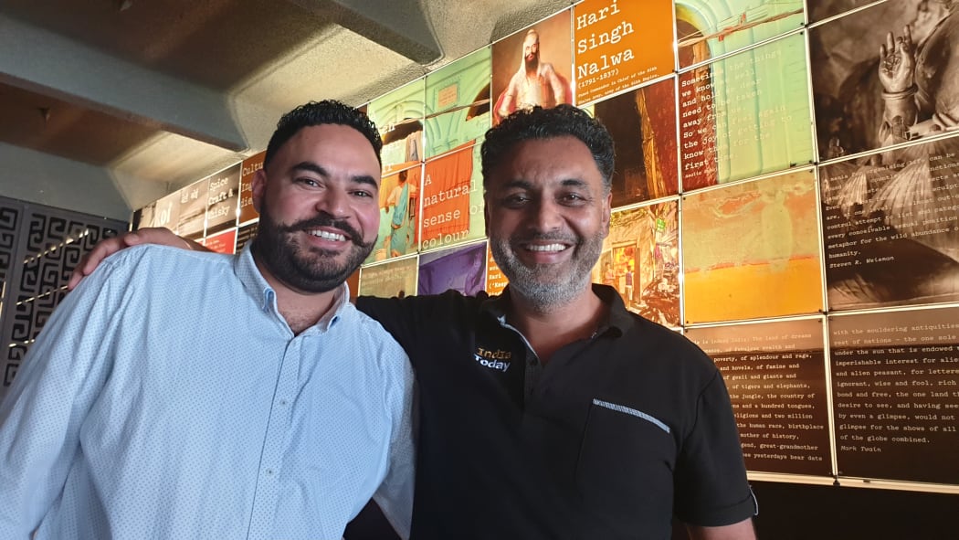 New Plymouth Sikh Society members Jaz Singh (left) and Sunny Singh Grewal.