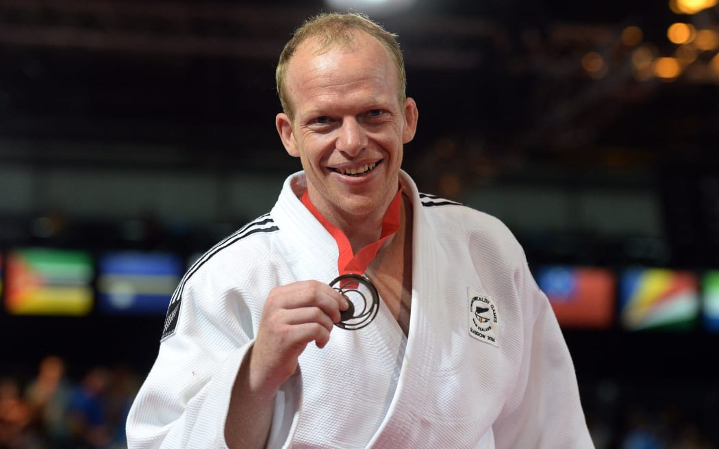 Men's 100kg Judo Bronze medallist Jason Koster. Commonwealth Games.