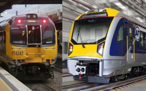 Auckland and Wellington trains