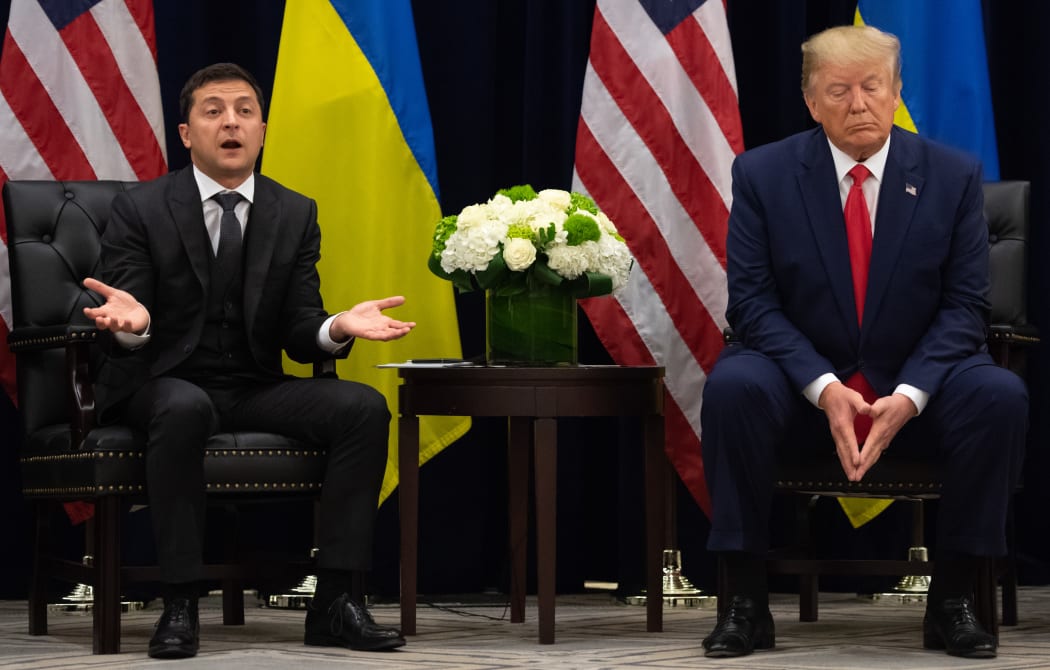 President Donald Trump and Ukrainian President Volodymyr Zelensky.