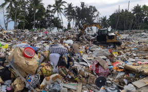 Rubbish, plastic waste, trash in Tuvalu