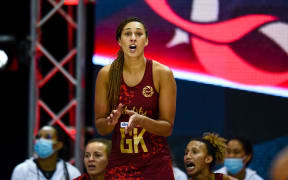 Geva Mentor of England supports her team