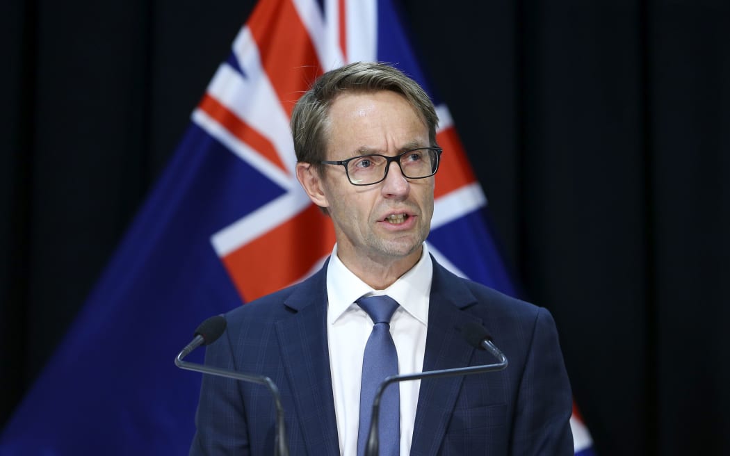 WELLINGTON, NEW ZEALAND - APRIL 28: Director-General of Health Dr Ashley Bloomfield speaks to media during a press conference at Parliament on April 28, 2020 in Wellington, New Zealand.