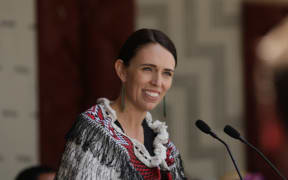 Prime Minister Jacinda Ardern at Waitangi.