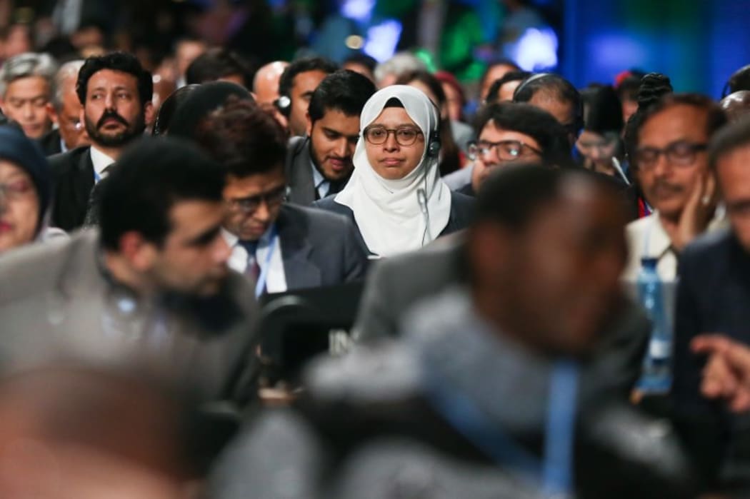 Plenary meeting during COP 24 Katowice, Poland on 13 December, 2018.  (Photo by Beata Zawrzel/NurPhoto)