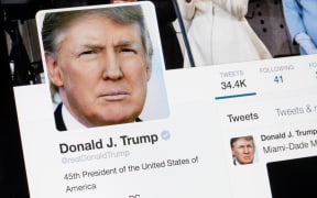 US President Donald Trump's twitter page.