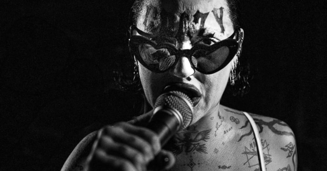LA rapper Brooke Candy performing at Whammy Bar