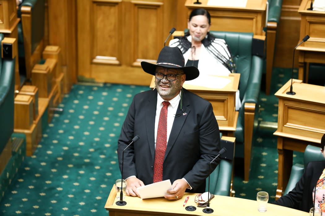 Te Paati Māori MP Rawiri Waititi gives his maiden speech at Parliament