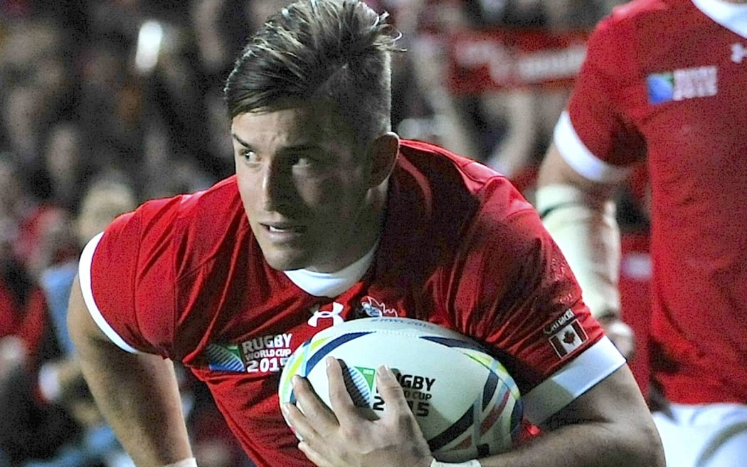 The Canada wing DTH van der Merwe scored a try in their upset loss to Romania.