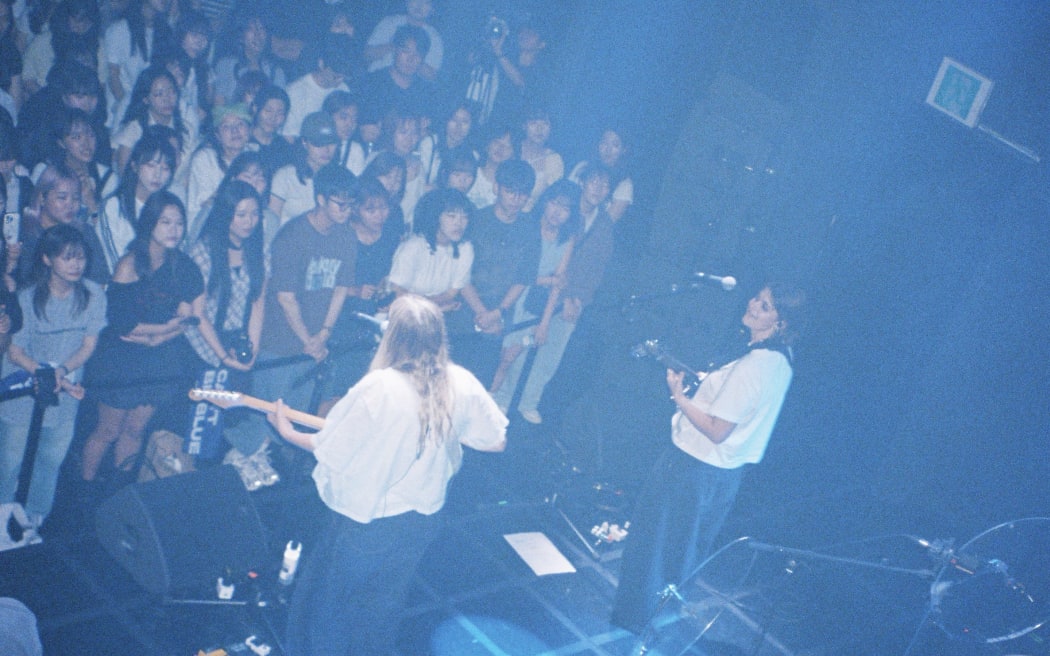 There's a Tuesday played to hundreds in Seoul during the last night of their trip