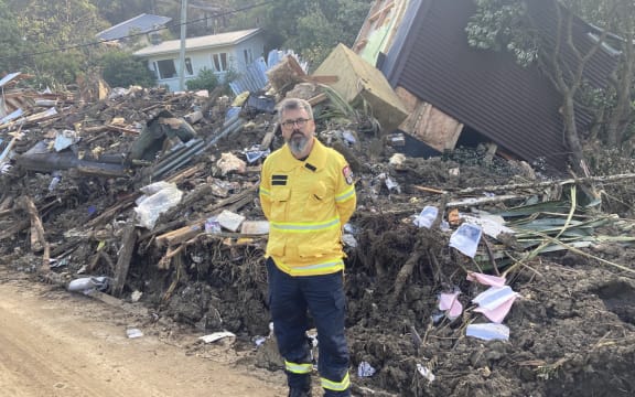 Fire Brigade chief officer Toby Hyman says many have not heard just how badly Cyclone Gabrielle had hit West Auckland's Karekare.