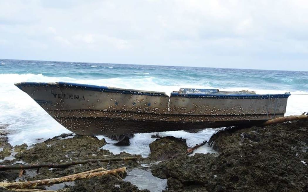 Boat with signs of bullet holes washed up on Ulawa island in Solomon Islands that contained cannabis, and what is believed to be cocaine.