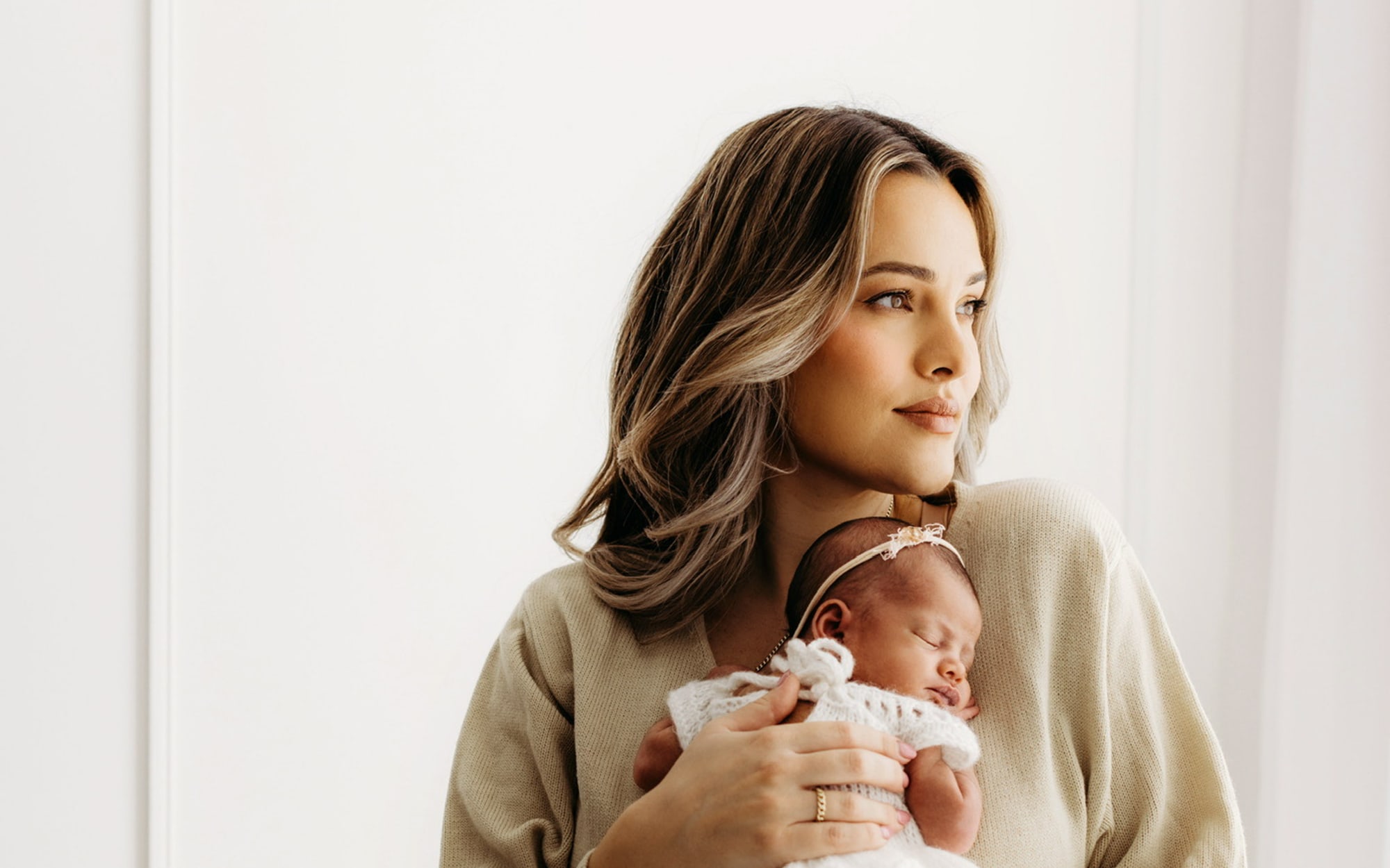Charlotte Fermanis and baby Amaia