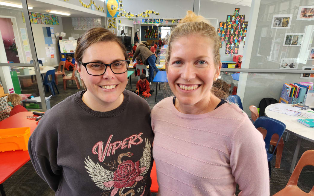 Douglas Park School new entrant teachers Hayley Sinton, left, and Helen Gard'ner.