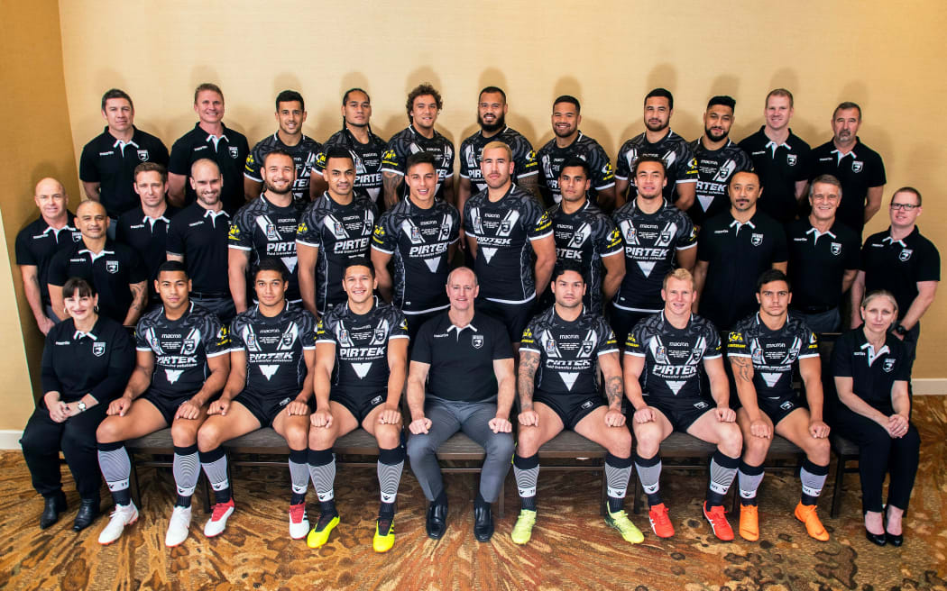 New Zealand Kiwis Rugby League team and management photo ahead of the New Zealand v England test match in Denver, Colorado, USA. 18 June 2018.