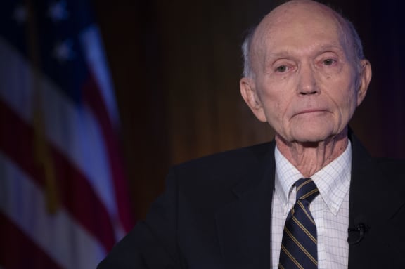US Apollo 11 astronaut Michael Collins picutred in April 2019.