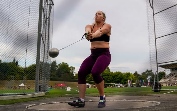 Lauren Bruce. NZ hammer thrower