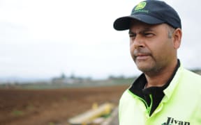 Pukekohe market gardener Bharat Jivan’s family has been growing vegetables in Pukekohe for the past 60 years, but says the city’s insatiable appetite for more greenfield land is putting increasing pressure on growers like himself.
